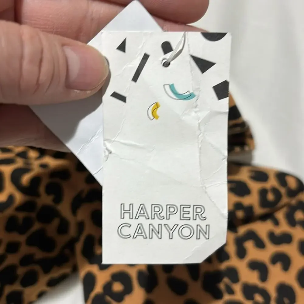 Harper Canyon 8 tan animal print legging cotton polyester spandex nwt perfect